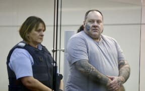 Steven Blance being sentenced at Wellington High Court for charges relating to possessing and selling methamphetamine.