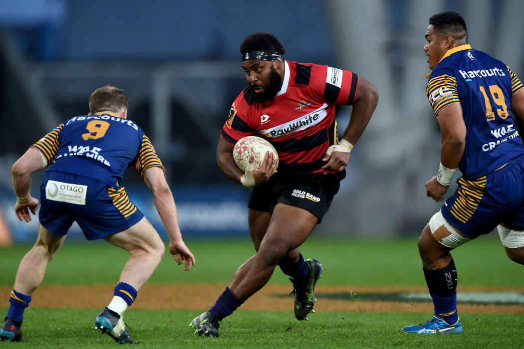 Samuela Tawake playing for Canterbury in 2018.