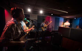 Ha the Unclear perform live in RNZ Auckland Studio B for NZ Live. 31 August 2018.