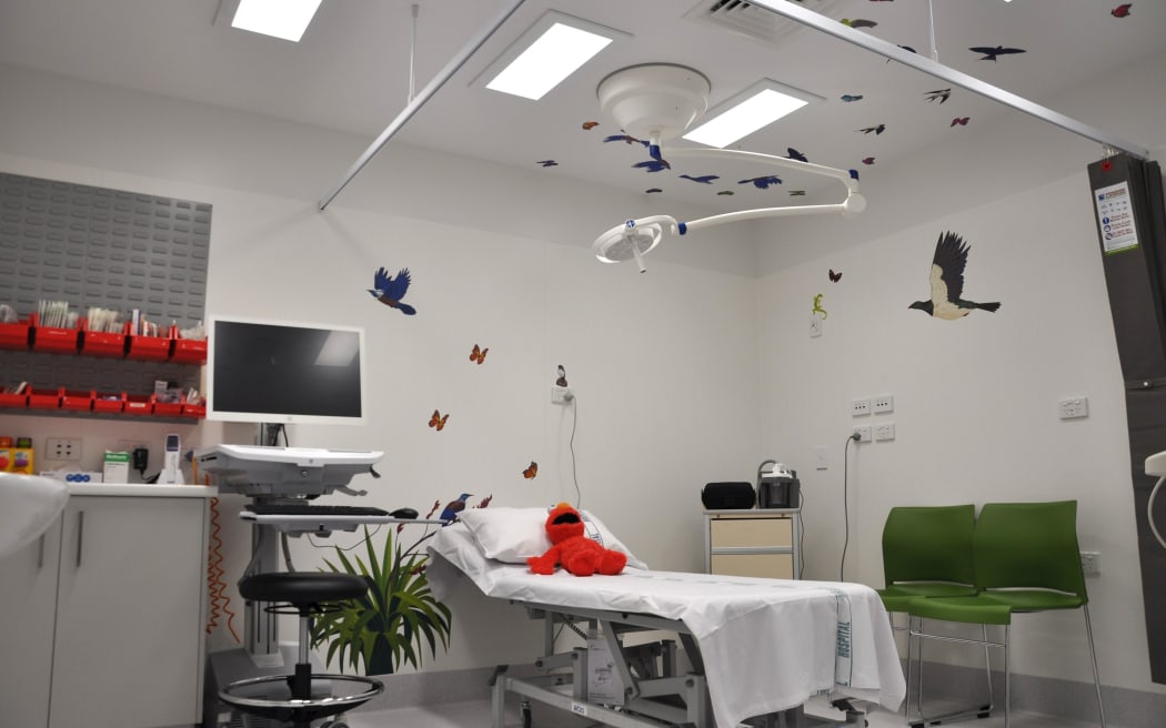 A clinical room in the paediatric outpatient unit at Nelson Hospital. RNZ/Samantha Gee.