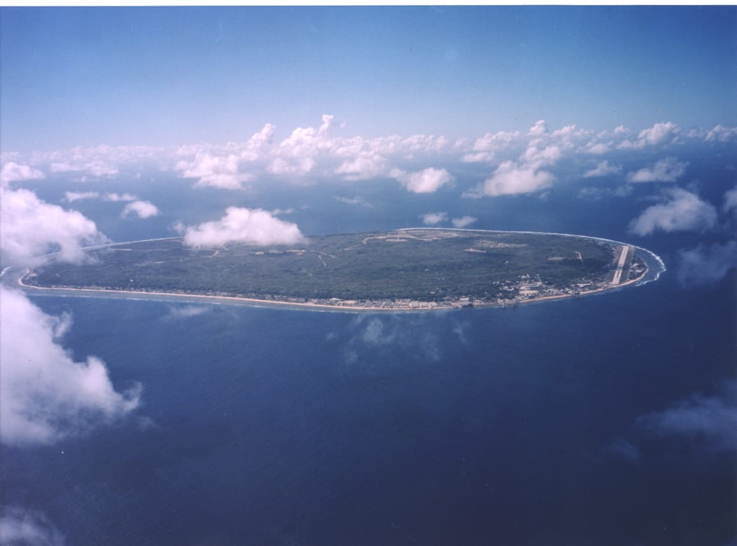 An aerial view of Nauru