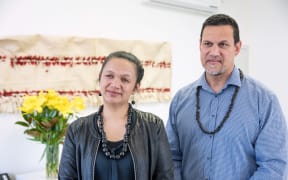 Husband & wife Co-principal's Parehuia Enari (left) and Alaimalo Falefatu Enari (right) at PASS.