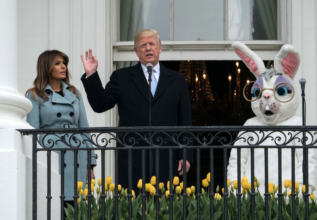 Donald Trump mentioned the phrase "tip top tippy top" during his Easter Egg Roll speech at the White House in 2018.