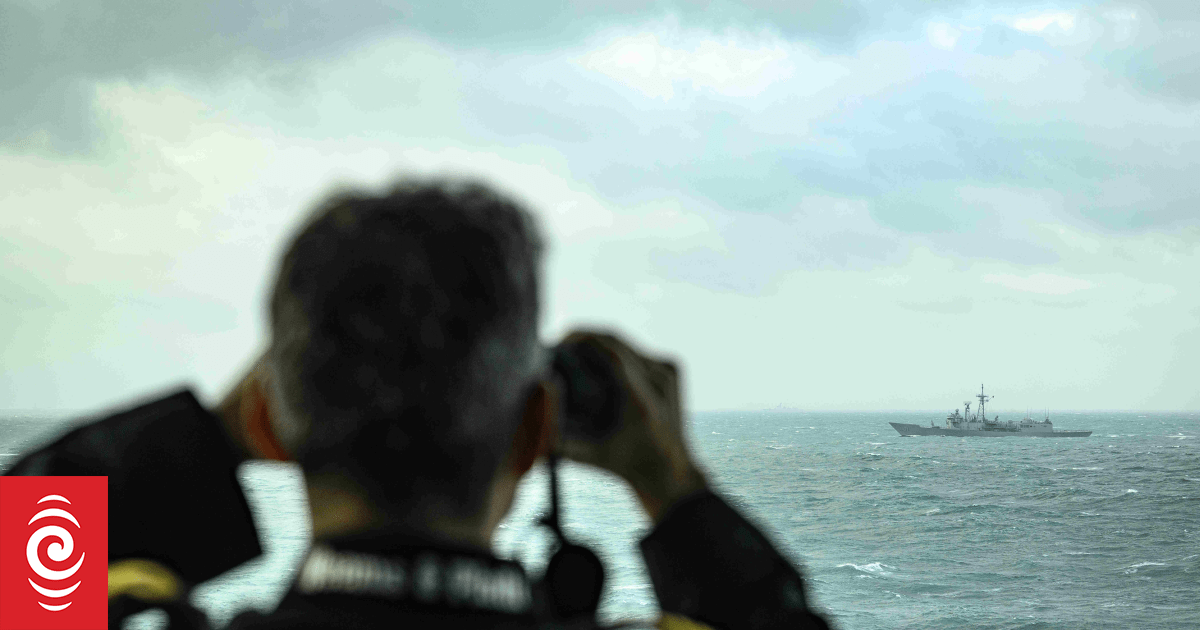 NZ navy ship shadowed by seven Chinese warships