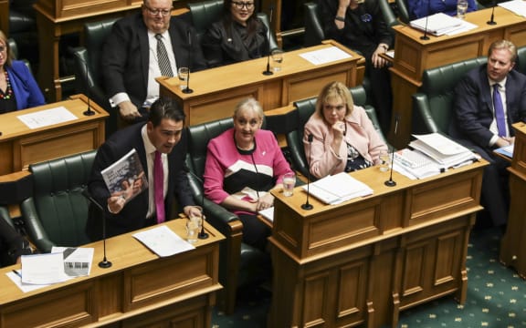 Simon Bridges delivers his speech