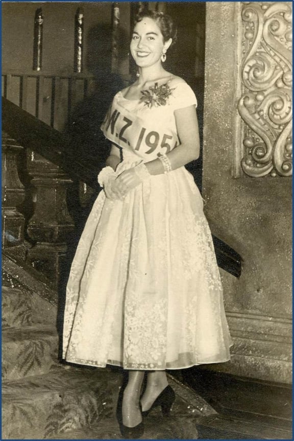 Moana Whaanga, the first Māori to be crowned Miss NZ in 1954.
