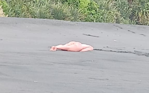 A headless sex doll inexplicably found on Tapuae Beach, Taranaki.