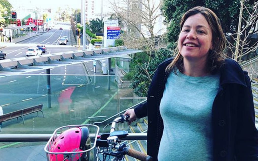 Julie Anne Genter after biking to hospital