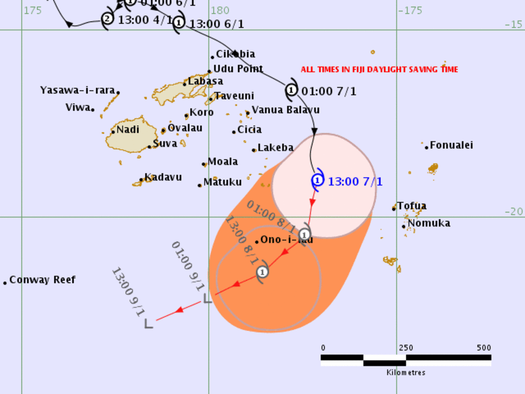 Cyclone Mona as of 0149 UTC Monday 7 January.