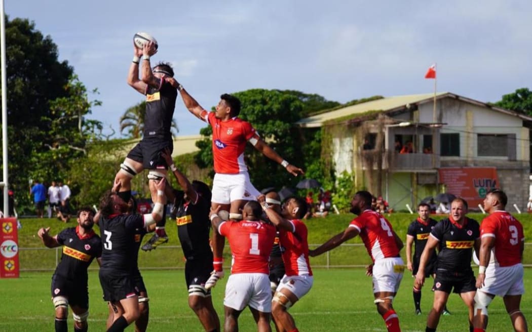 Tonga has defeated Canada 28-3 in the first of two-Test matches at Te'ufaiva Park in Nuku'alofa on Thursday. 10 August 2023.