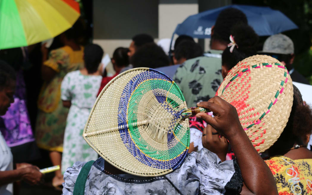 Voters in Vanuatu line up in the sweltering conditions. Many told RNZ Pacific they hoped to elect leaders with a heart for people. 16 January 2024