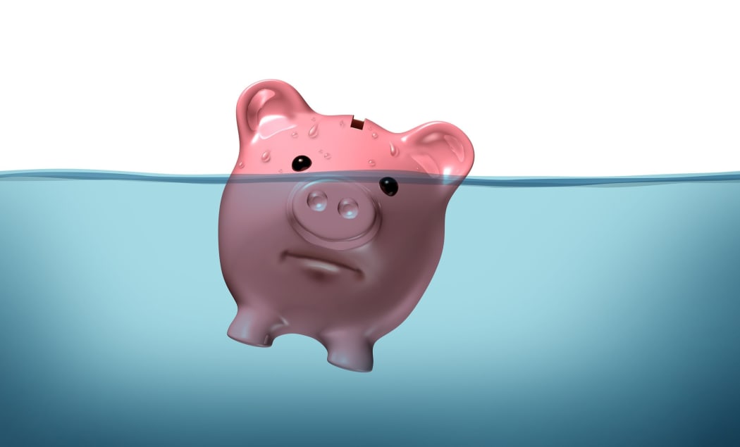 floating piggy bank