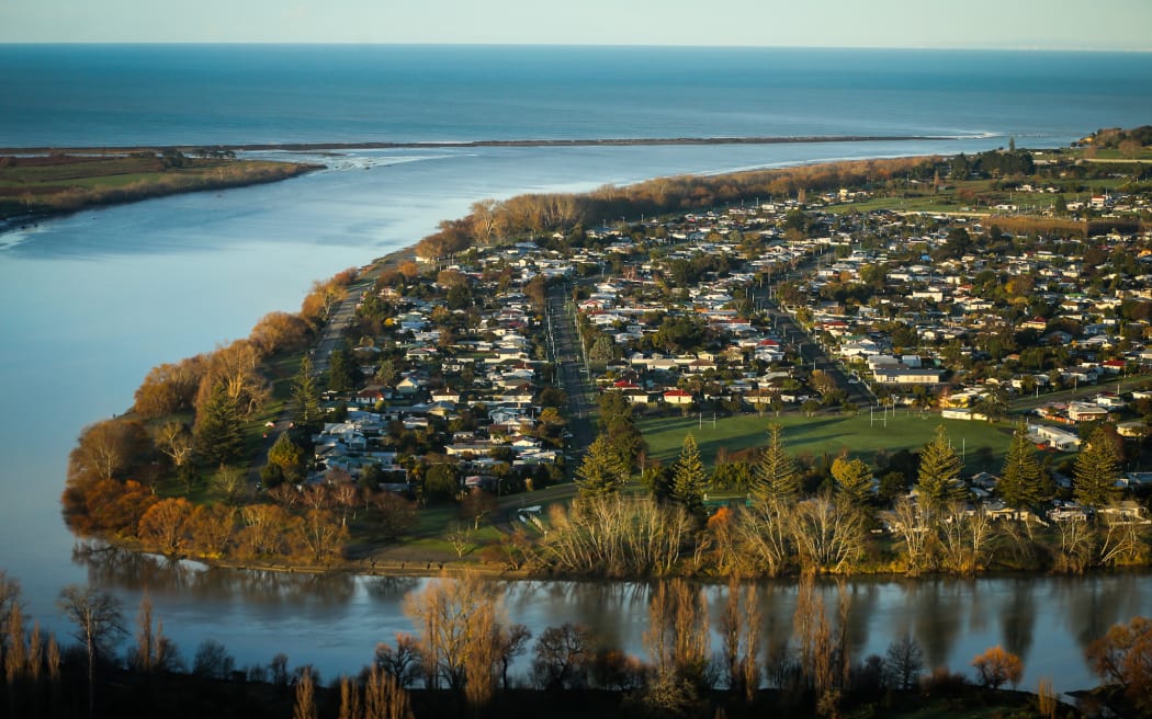 An aerial shot of Wairoa.