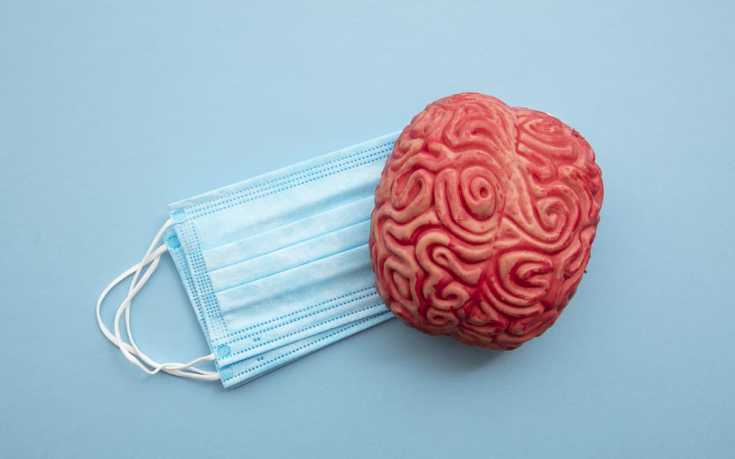 Coronavirus outbreak and mental health awareness concept.