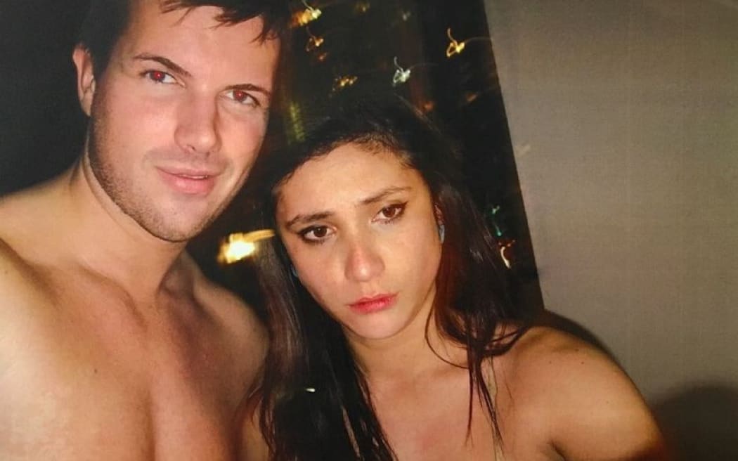 Gable Tostee and Warriena Wright just hours before the New Zealand tourist plummeted to her death.