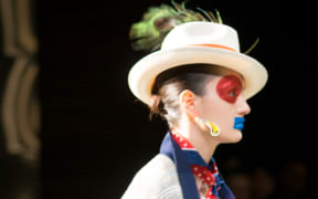 Model at the WORLD show - NZFW 2016