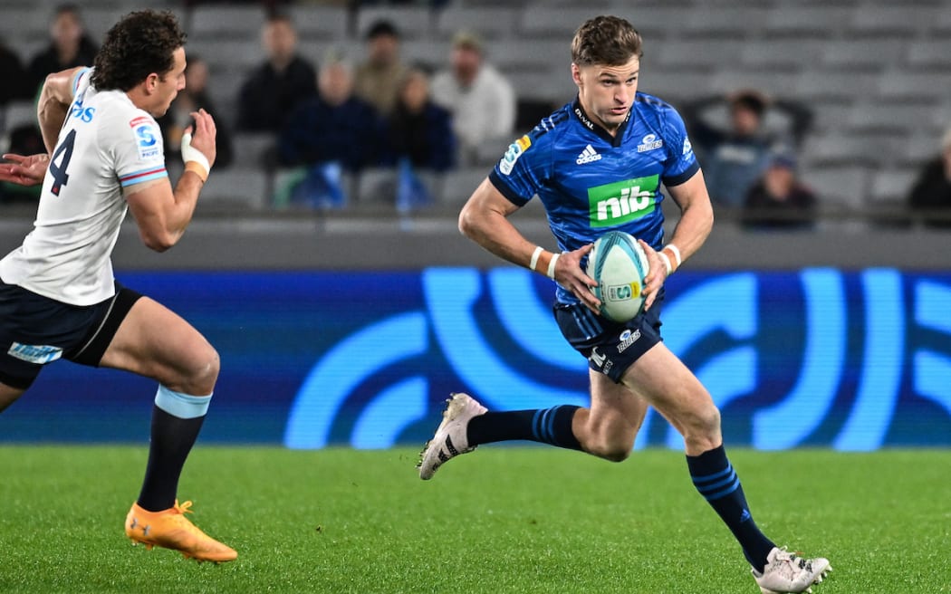 Beauden Barrett in action for the Blues against the Waratahs.