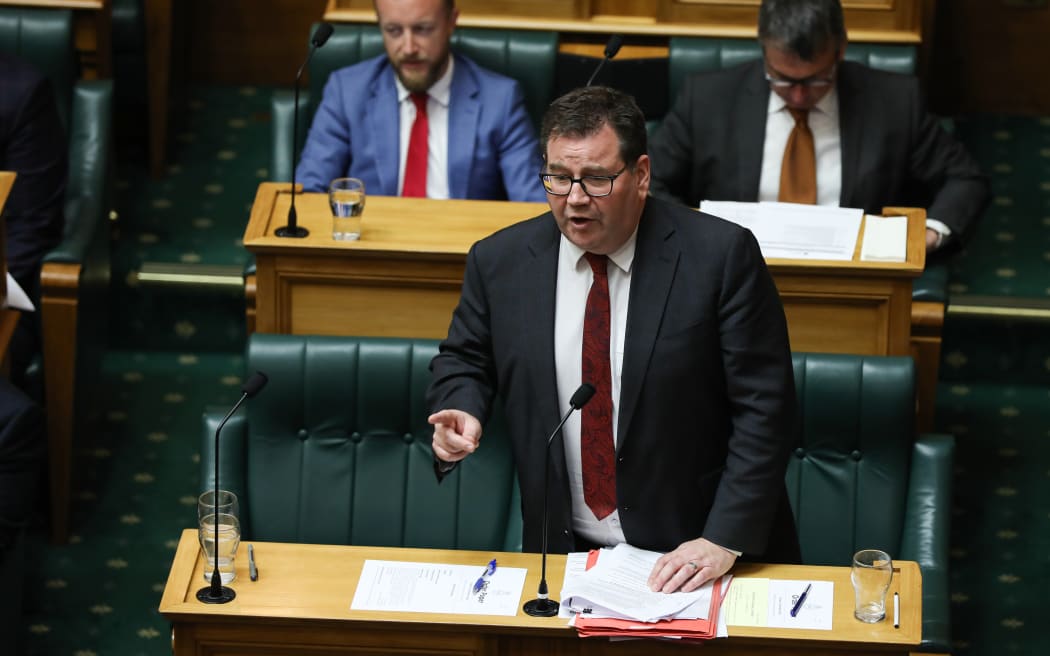 Minister of Finance Grant Robertson answers questions during the first Question Time of the 53rd Parliament