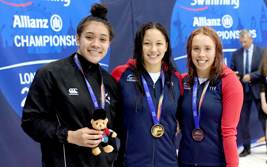 New Zealand's Tupou Neiufi claimed the Silver Medal in the Womenâs 100m Backstroke S8 at the World Para Swimming Championships, London, UK. 10 September 2019. Â© Delly Carr / www.Photosport.nz