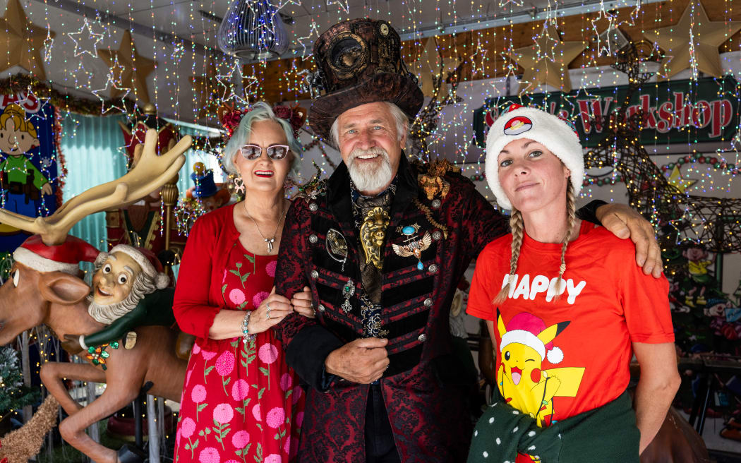 From left to right: Yvonne Yates, Carl Yates and Odette Rose.
