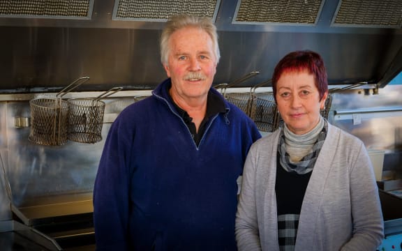 John Gooding and Judy Thomson of Fish Spot in Woodville want assurance the new road will go through the town.