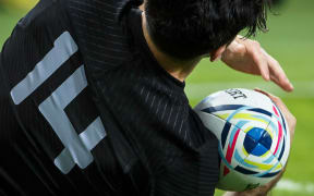 Nehe Milner-Skudder pictured during the New Zealand All Blacks v Namibia Rugby World Cup 2015 match.