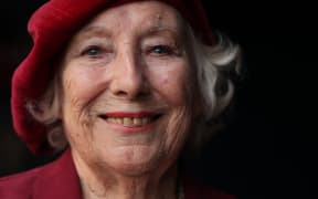 In this file photo taken on October 22, 2009 Forces sweetheart Dame Vera Lynn poses for photographs.