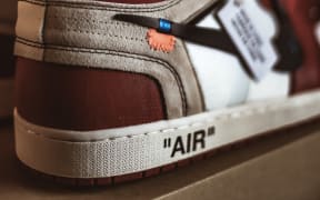 A pair of Nike Air Jordans