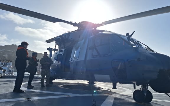 One of three NH90 helicopters NZ Defence is taking to Talisman Sabre in Australia.