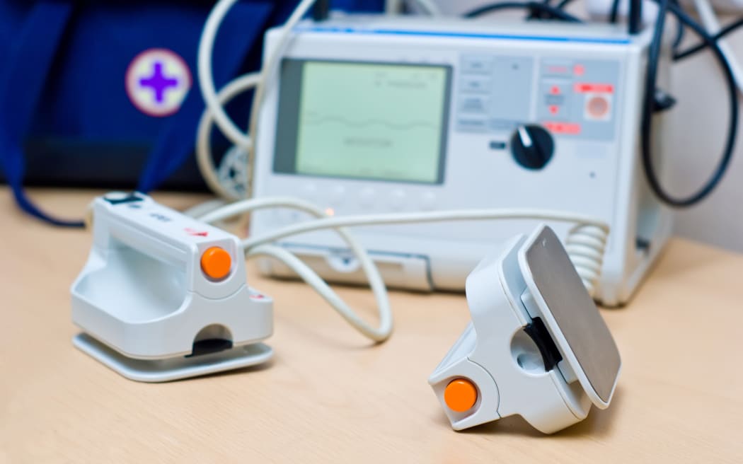 Heart Defibrillator - emergency high technology equipment