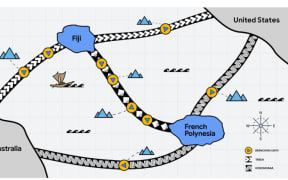 The planned Pacificundersea internet cable.