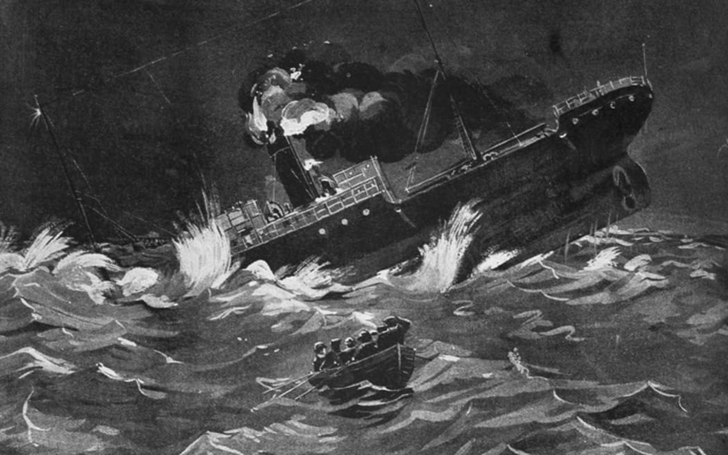 The SS Ventnor sank in the Hokianga Heads in 1902.