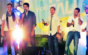 The Backstreet Boys performing live