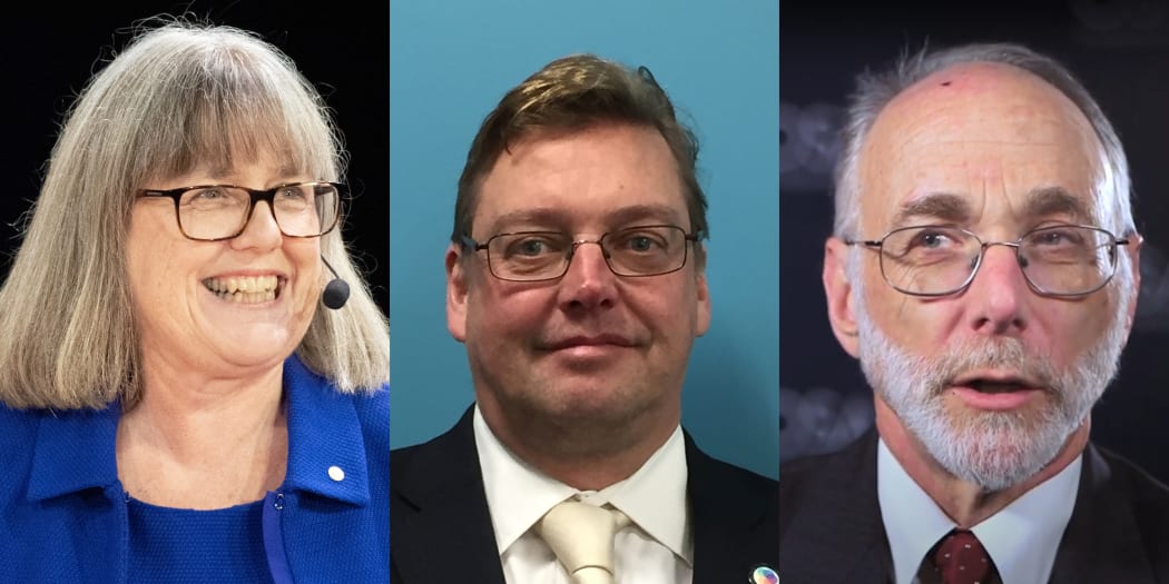 Prof Donna Strickland, Prof David Hutchinson, Dr Thomas Baer