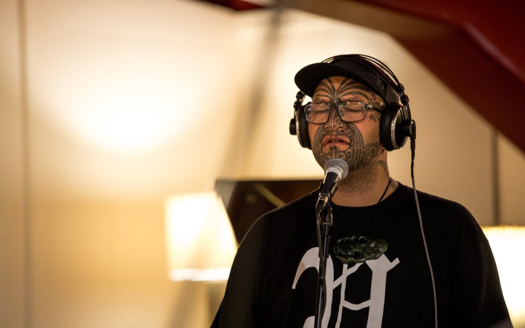 Behind the scenes of a rehearsal with Rob Ruha at recording studio The Lab.
