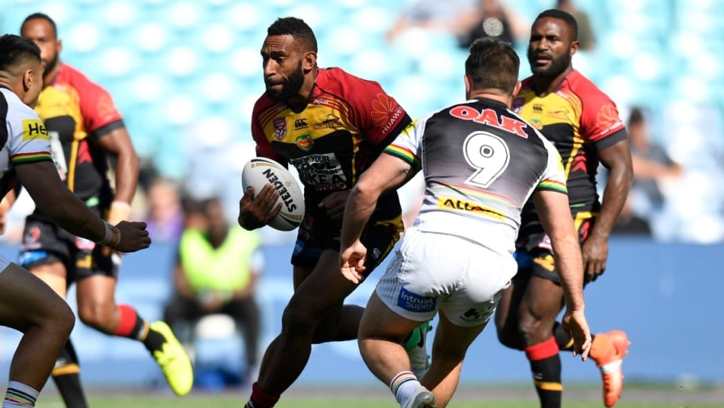 The PNG Hunters were no match for the Penrith Panthers.