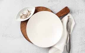 empty plate.