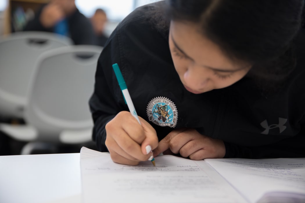 Students at Pacific Advance Secondary School. Note only use identifying pictures for stories about PASS - only non-identifiying pictures may be reused.