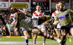Fiji-born flyer Eto Nabuli playing for the St George Illawarra Dragons.