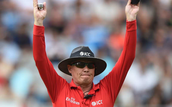 English cricket umpire Michael Gough.