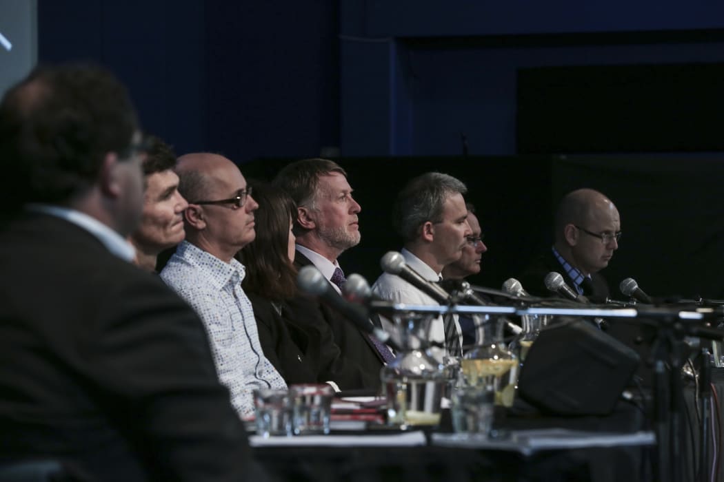 A panel of 12 regional representatives and experts fronted the residents of Havelock North and Hastings.