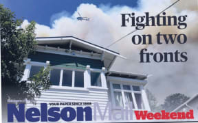 The front page of Nelson Mail's weekend edition.