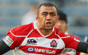 The Japan rugby captain New Zealander Michael Leitch.