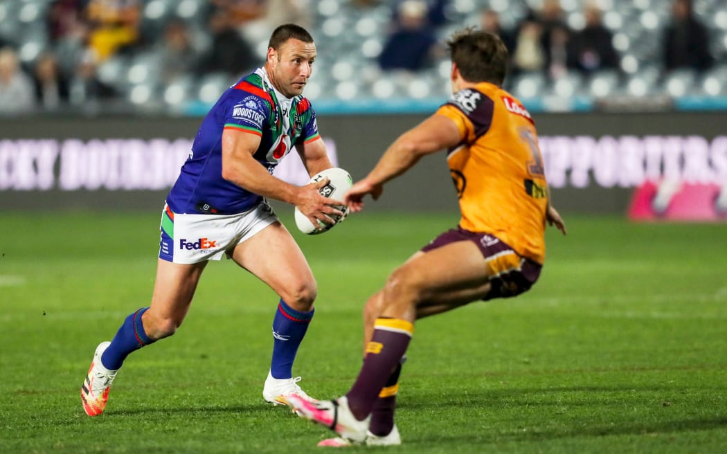 Blake Green in possession. Vodafone Warriors v Brisbane Broncos. NRL Rugby League, Central Coast Stadium, Central Coast, NSW, Australia. 4th July 2020. Copyright Photo: David Neilson / www.photosport.nz