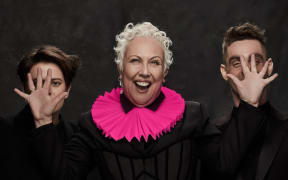 Rima Te Wiata in the role of 'The Player' in Rosencrantz and Guildenstern Are Dead.