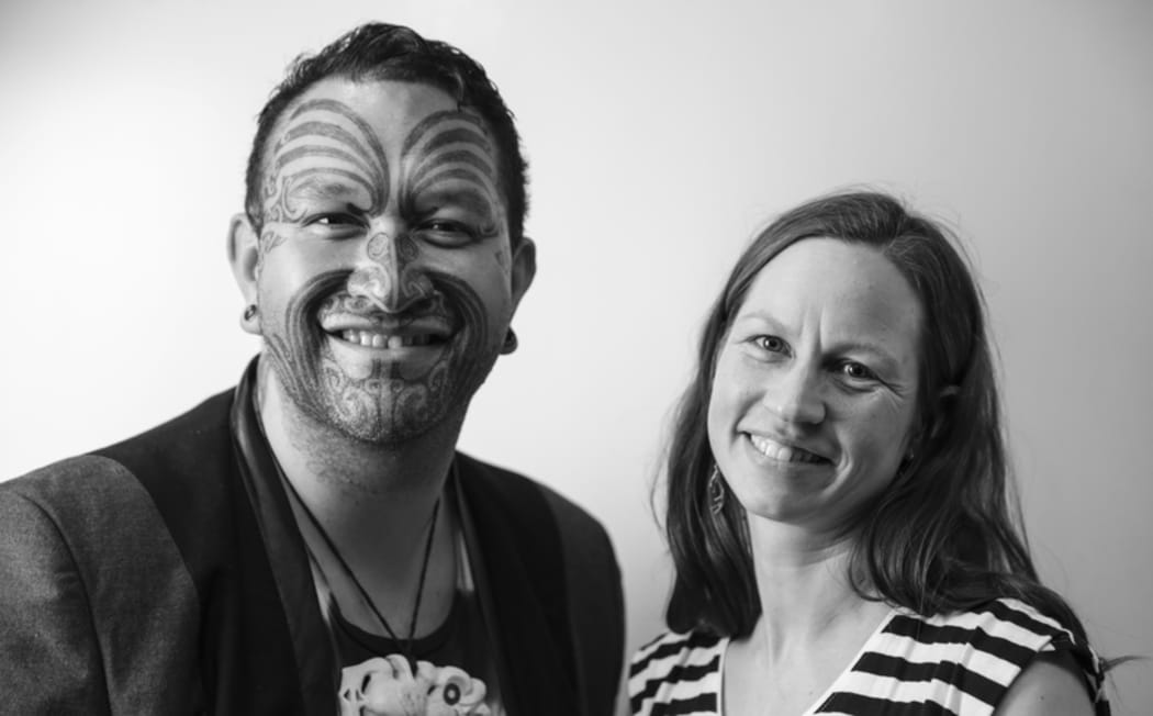 Rob Ruha and RNZ Music's Kirsten Johnstone