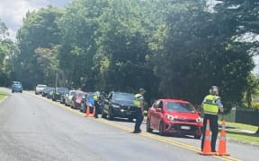 Road policing checkpoint in The Coromandel