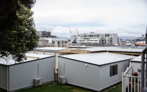 Prefabs onsite of Wellington Girl's College