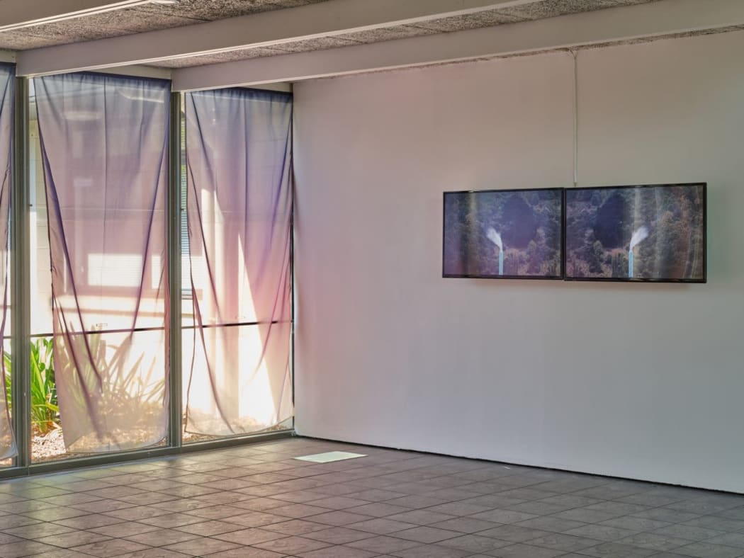 Matthew Galloway and Mohamed Sleiman Labat's installation Endless at Te Tuhi.