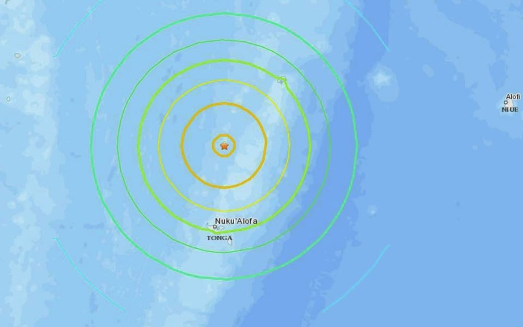 The 6.9 earthquake was centred 72 km west of Pangai, Tonga.